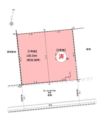 高峰町の土地図