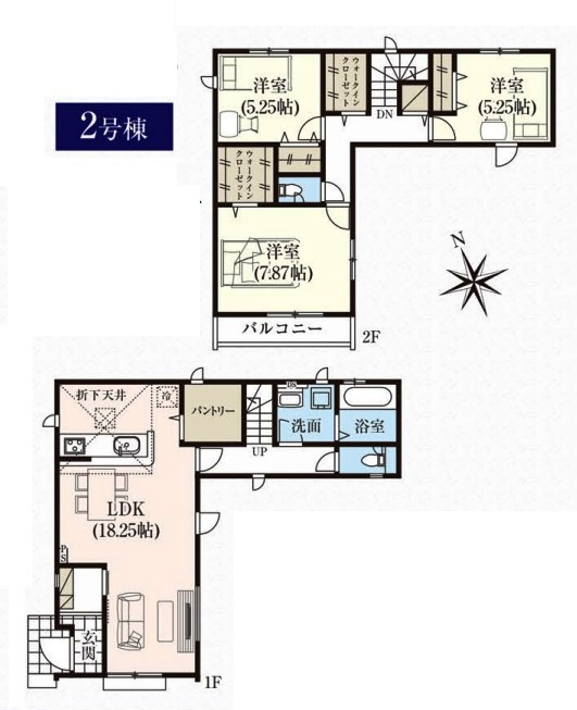東久留米市八幡町3丁目・全2棟　新築一戸建　2号棟
