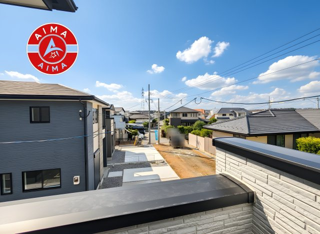 福岡市東区三苫1丁目第2-4棟(1号棟)の展望|窓から緑が見える物件も魅力的です。