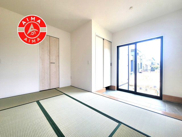 福岡市東区三苫1丁目第2-4棟(1号棟)の和室|柔らかい畳が心地よい和室