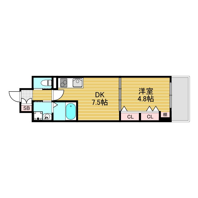 パークフラッツ新大阪の間取り