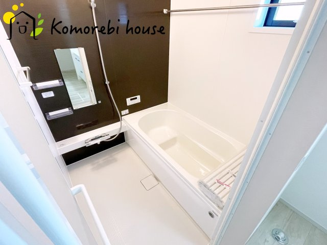 桶川市泉　6期　新築一戸建て　KEIAI GRACE　02の浴室|ゆったり過ごせるお風呂です