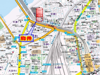 【地図】 | CITY SPIRE北梅田