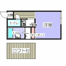 かずや立願寺壱番館の間取り