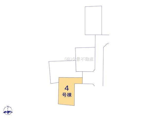 《仲介手数料無料》北区今羽町422-1新築一戸建てグラファーレの区画図