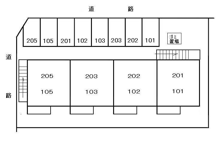 リバーサイド８００の区画図
