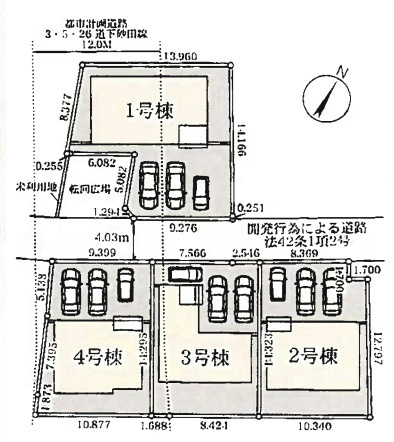 【区画図】 | 久喜栗橋東第2　Livele Garden.S　新築戸建　全4棟　3号棟