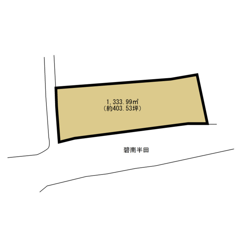 岩滑西町4丁目借地の区画図