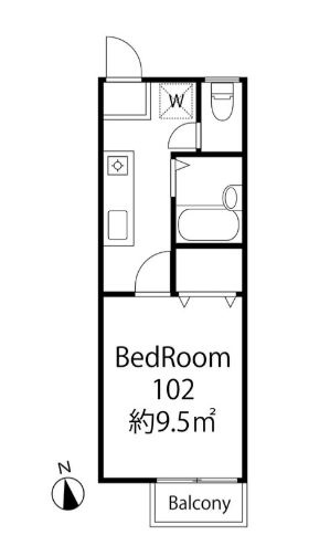 フラワーハイツの間取り