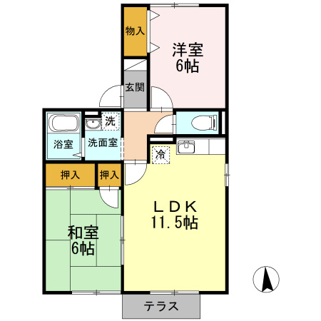 セジュールよあけの間取り