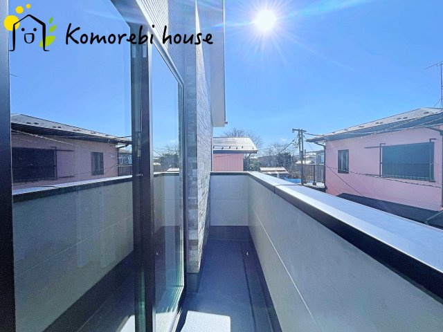 上尾市原市　17期　新築一戸建て　ケイアイグレース　01のバルコニー|26.1.8撮影済み