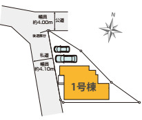 上尾市原市　17期　新築一戸建て　ケイアイグレース　01の区画図|１号棟