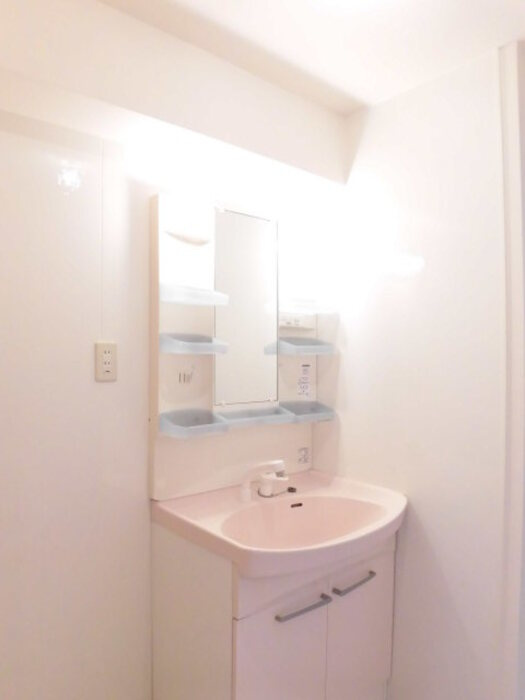 リビングタウン江戸屋敷B棟の洗面所|脱衣スペースもあります