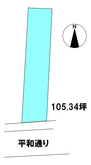 宇高町1丁目　売土地の土地図