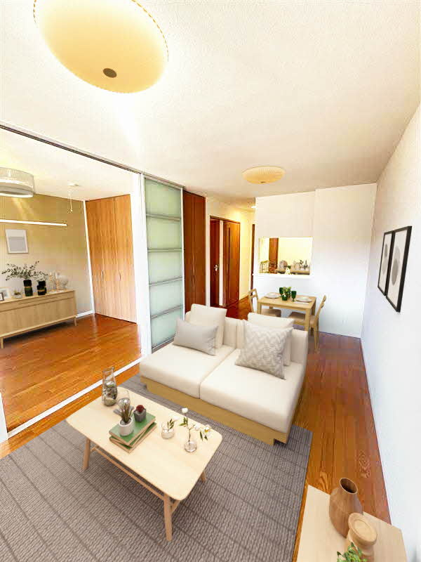 ファミーユエムアンドティB棟の居間・リビング|イメージ図