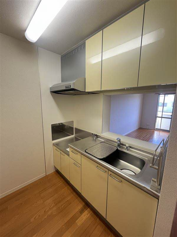 ファミーユエムアンドティB棟のキッチン