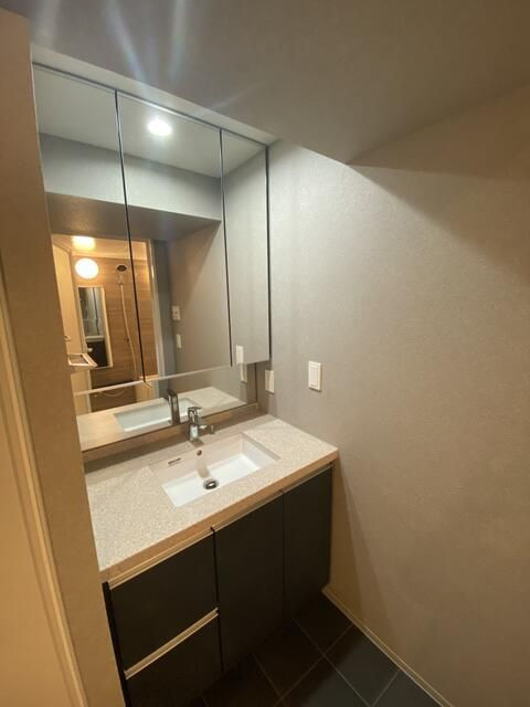 クレストコート上野の独立洗面台