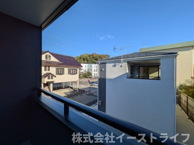 【新築戸建】　いわき市小名浜諏訪町第2　全2棟　長期優良住宅の展望|インナーバルコニーからの眺望です