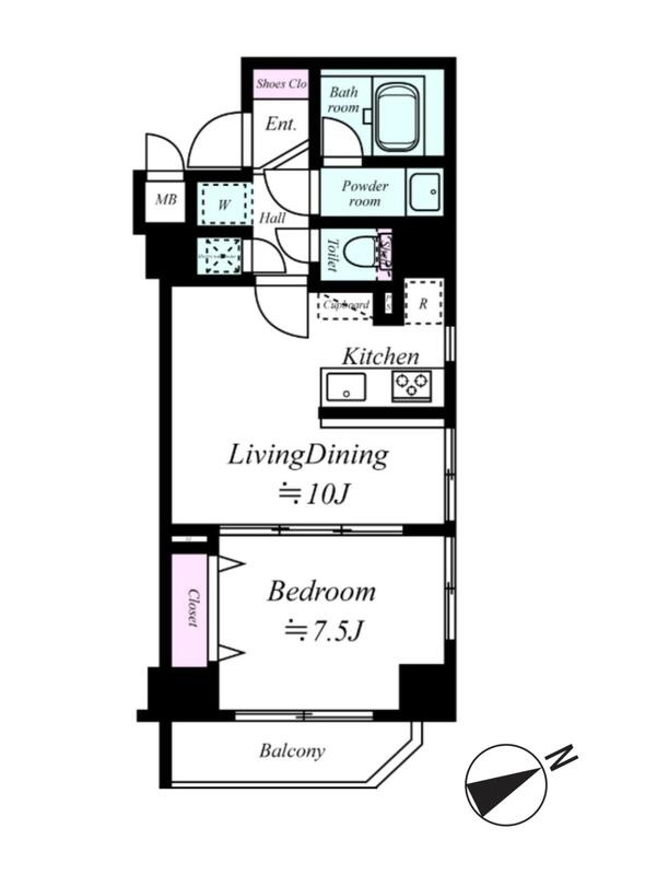 ハーモニーレジデンス浅草の間取り