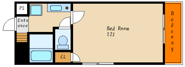 ハイツ天翔の間取り