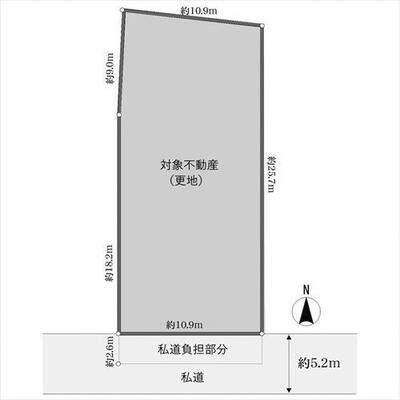 【土地図】 | 嵐山宮ノ前町　建築条件無し売土地