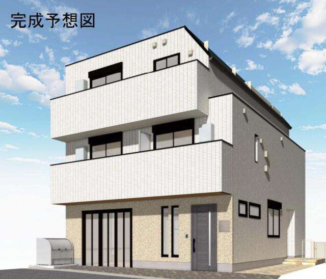 港区西麻布３丁目の賃貸マンションの外観パース| 
