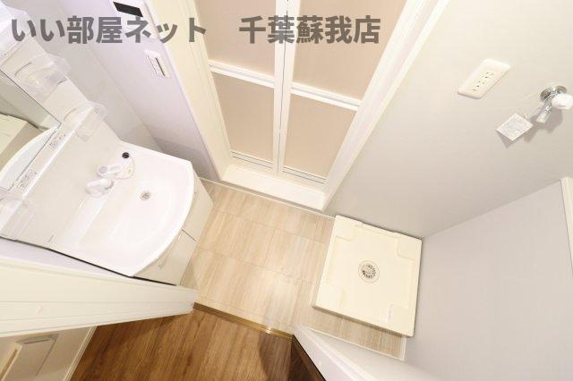 パルブニール浜野の洗面所|コンパクトで使いやすい洗面所