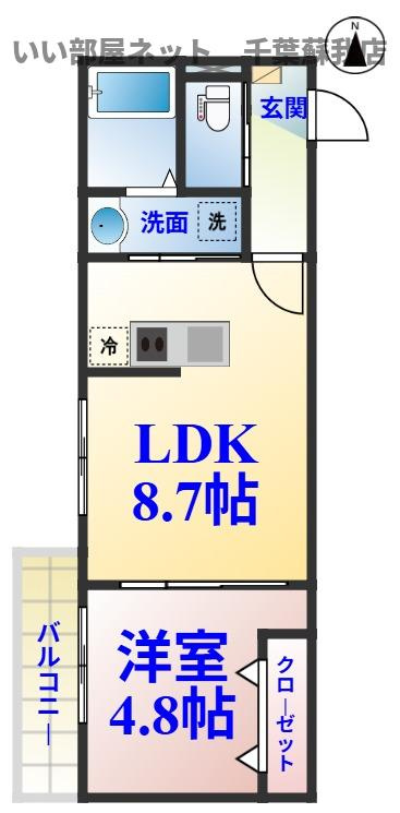 パルブニール浜野の間取り|不動産屋のイメージを変えたい！『いい部屋ネット千葉蘇我店』へ♪