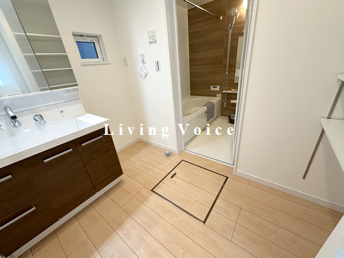 【脱衣所】 | 【仲介手数料０円】相模原市第4南区相武台　新築一戸建て　1号棟　全7棟 | 相模原市第4南区相武台　新築一戸建て　全7棟