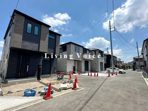【外観】 | 【仲介手数料０円】相模原市第4南区相武台　新築一戸建て　1号棟　全7棟 | 全体　相模原市第4南区相武台　新築一戸建て　全7棟