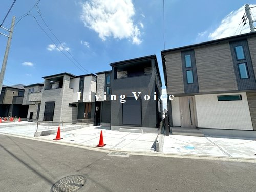 【外観】 | 【仲介手数料０円】相模原市第4南区相武台　新築一戸建て　1号棟　全7棟 | 全体　相模原市第4南区相武台　新築一戸建て　全7棟