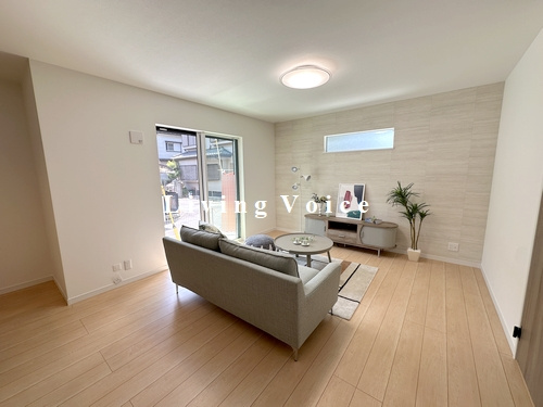 【居間・リビング】 | 【仲介手数料０円】相模原市第4南区相武台　新築一戸建て　1号棟　全7棟 | 相模原市第4南区相武台　新築一戸建て　全7棟