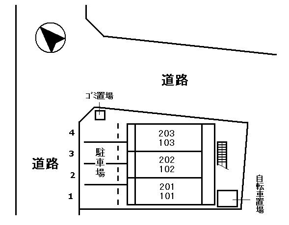チェリーSKの駐車場