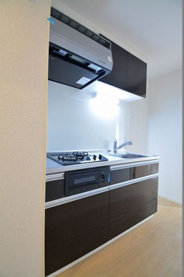 【キッチン】 | サンリット ヴィラⅡ | 2口ガスシステムキッチン