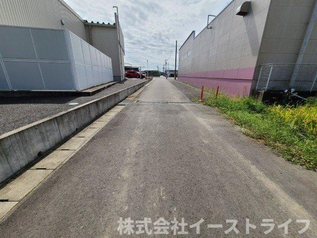 【新築戸建】　いわき市錦町花ノ井3期の前面道路含む現地写真|西側4.35ｍ公道
