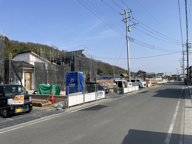 【前面道路含む現地写真】 | 本庄市児玉町児玉　ブルーミングガーデン　新築戸建　　全3棟　1号棟 | 1/19撮影