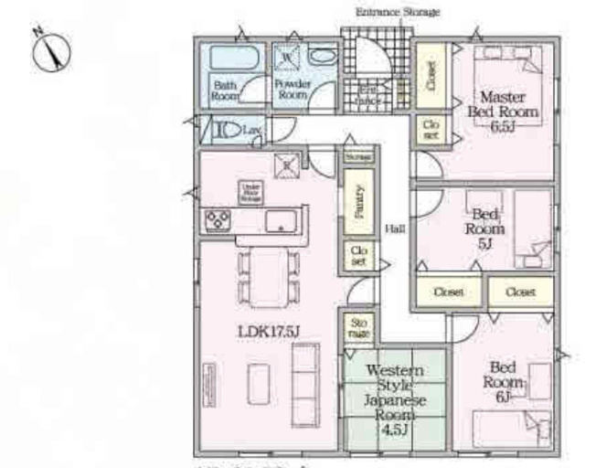 【間取り】 | CRADLE GARDEN 加須市水深第3　新築戸建　全8棟　5号棟