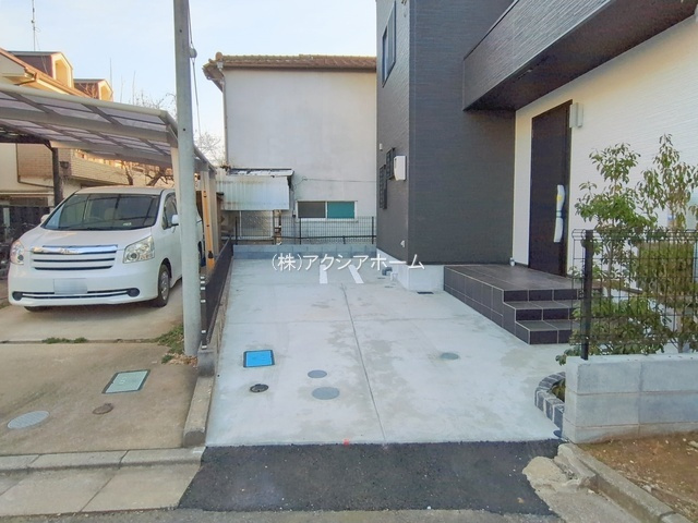 所沢市北中1丁目・全1棟　新築一戸建　～LDK18帖～の駐車場|2026年1月15日撮影