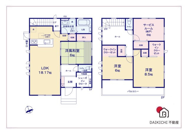 【間取り】 | 深谷市上柴町西第3　LiveleGarden.s　新築戸建　　全1棟　1号棟