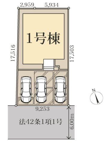 【区画図】 | 深谷市上柴町西第3　LiveleGarden.s　新築戸建　　全1棟　1号棟