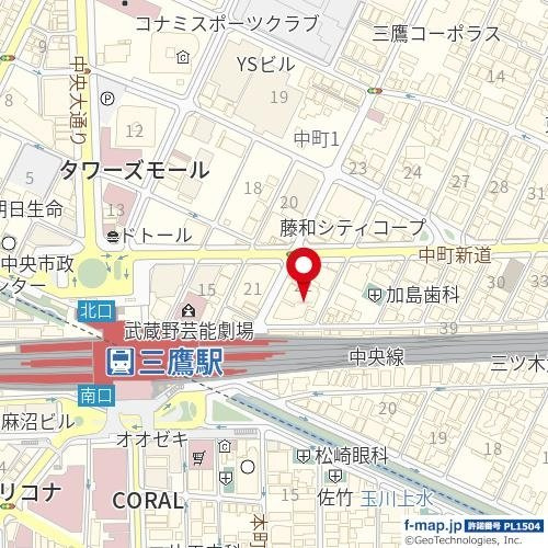 グランプレオ武蔵野の地図
