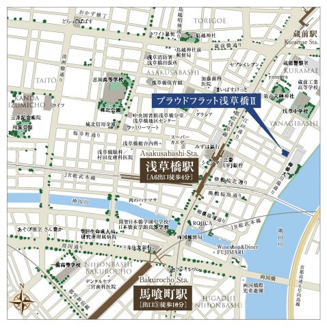 プラウドフラット浅草橋Ⅱの地図
