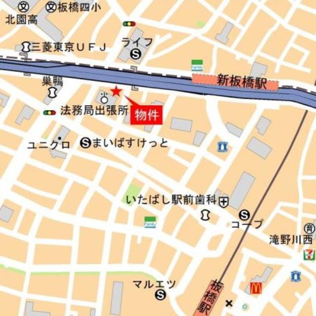 パークキューブ新板橋の地図