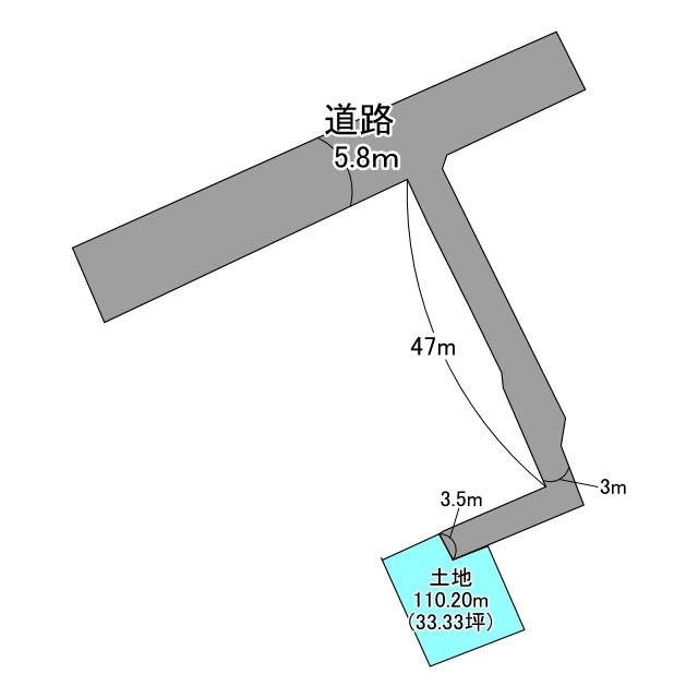 売土地　静岡市駿河区曲金5丁目の土地図