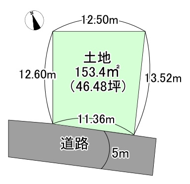 売土地　静岡市清水区伊佐布の土地図