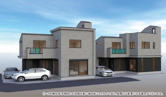 横浜市瀬谷区瀬谷5丁目 新築戸建て【仲介手数料無料】カースペース2台の外観パース