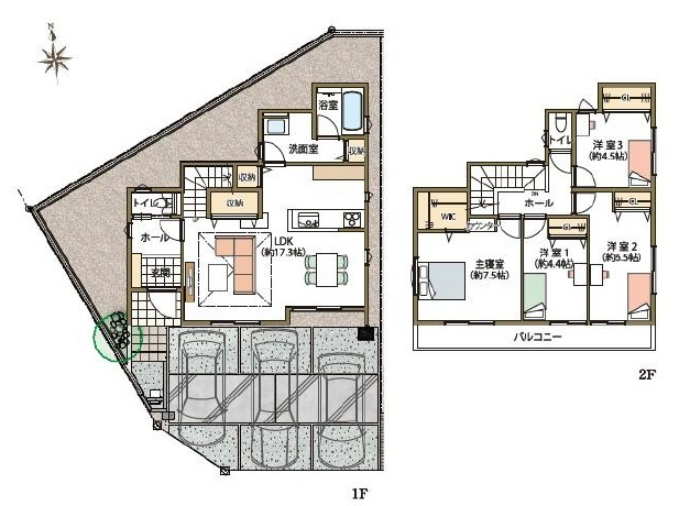 岡崎市稲熊町　新築分譲住宅　全2棟　1号棟
