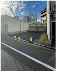 広島市南区東雲２丁目の前面道路含む現地写真