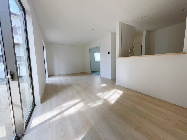 新築戸建・新築建売　本宮市仁井田字糀壇【耐震+制震】五百川小・本宮二中の居間・リビング|【同社施工例】