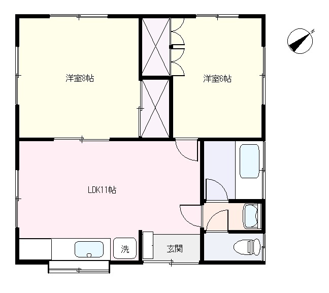 S1749R　須崎貸家の間取り